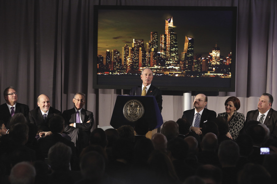 Mayor Bloomberg joins Related Companies and Oxford Properties Group to break ground on a 26-acre development at Hudson Yards